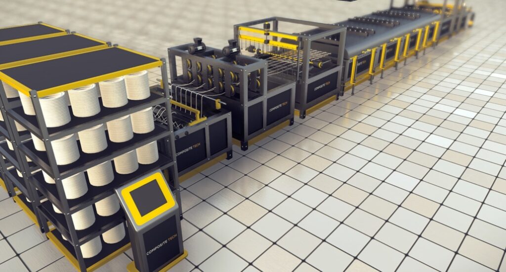 GFRP mesh production line