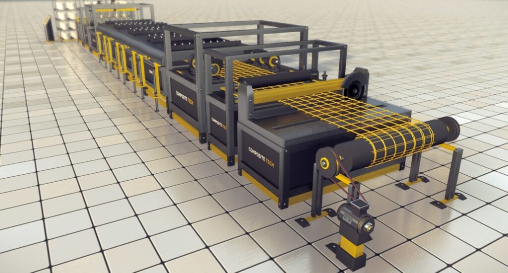 GFRP mesh production line, Composite-Tech