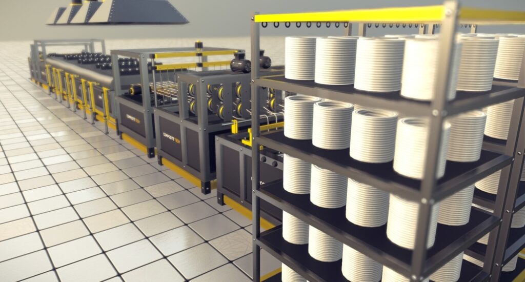 Composite-Tech Glass Fiber Reinforced Plastic mesh production equipment